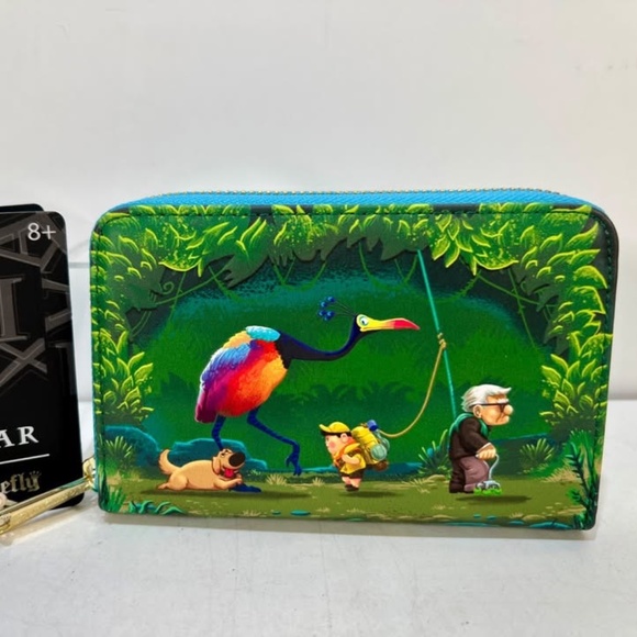 Disney Pixar - Up Moment Jungle Stroll Zip Around Wallet  Disney Pixar UP Movie Jungle Stroll Zip-Around Wallet by Loungefly NEW